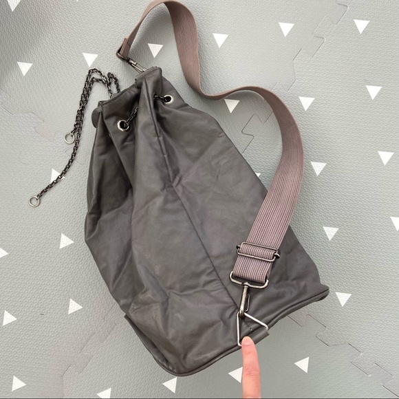 Jean Paul Gaultier Homme Vintage Drawstring Bucket Bag, Grey - Picture 4 of 8